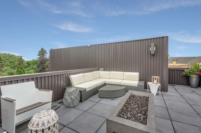 Concrete Deck with Seating Area